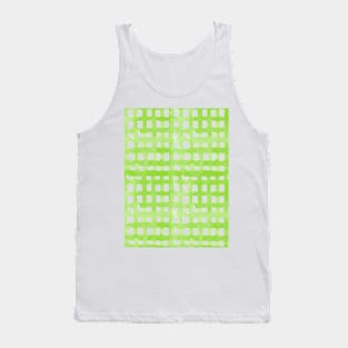 Watercolor grid - baby green Tank Top